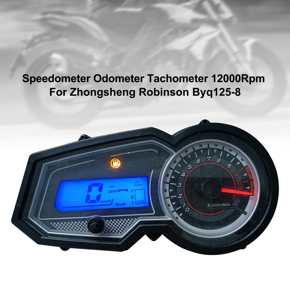 Zhongsheng Robinson Byq125-8 Tachimetro Contachilometri Contagiri 12000 giri/min