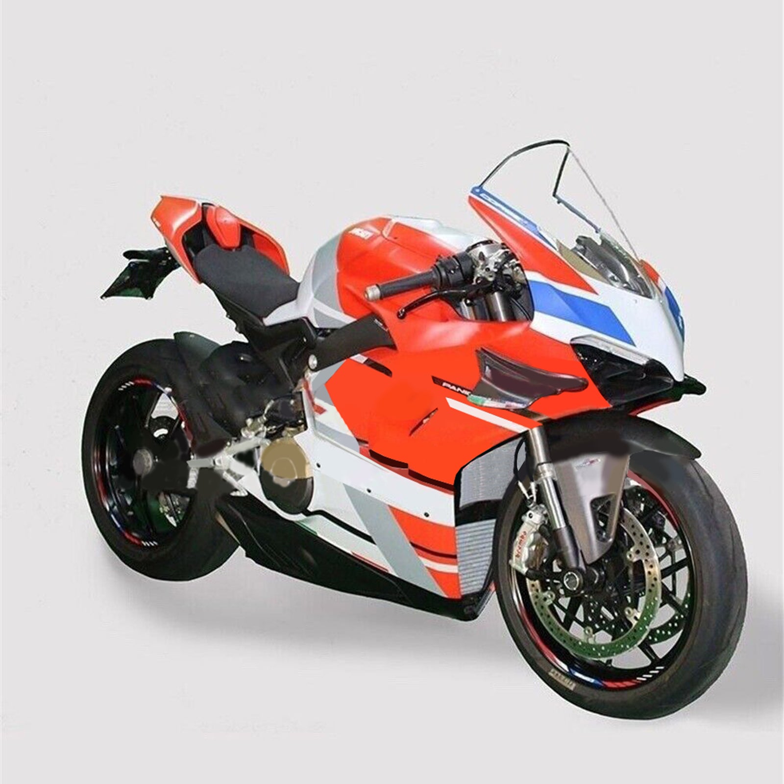 Amotopart Ducati Panigale 20-21 V4/V4S & 21-22 V4SP & 19-22 V4R Rouge Style5 Kit de carénage