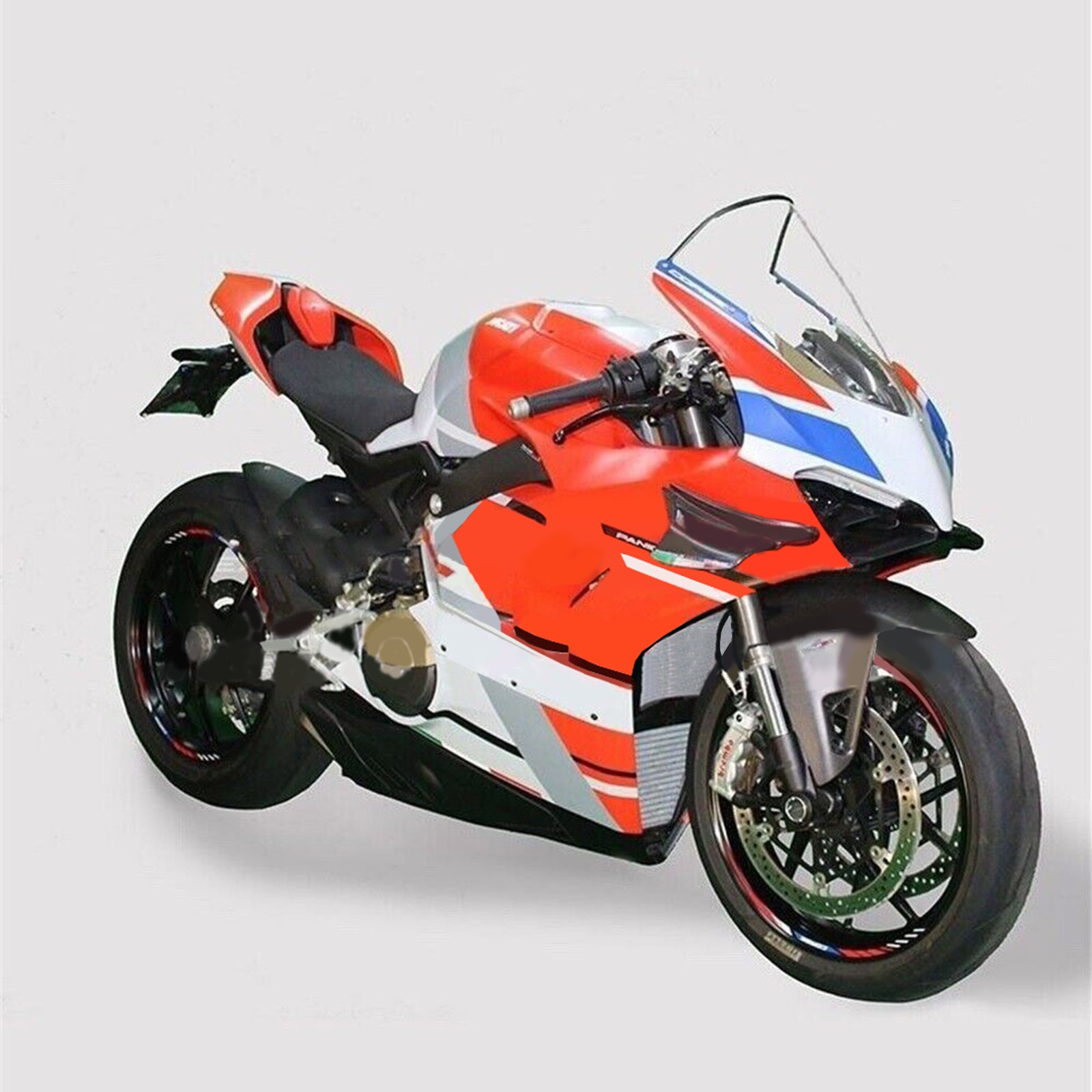 Amotopart Ducati Panigale 20-21 V4/V4S &amp; 21-22 V4SP &amp; 19-22 V4R Rotes Style5-Verkleidungsset
