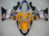 Amotopart 2004–2007 Honda CBR600 F4i Blau und Gelb mit Logo Style3 Verkleidungsset