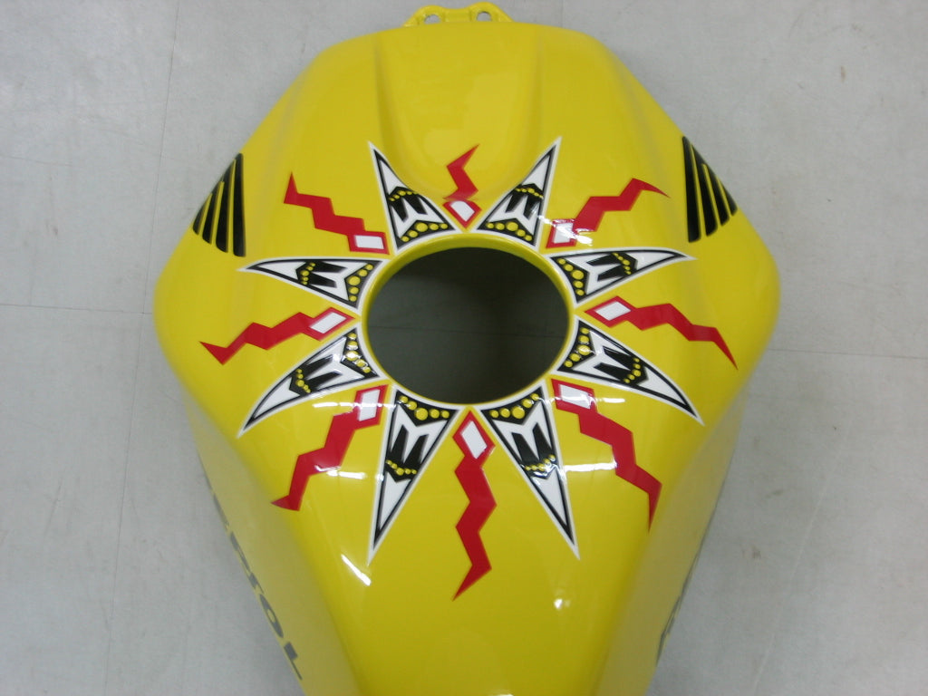 Amotopart 2005-2006 Honda CBR600RR Kit de carénage jaune rouge