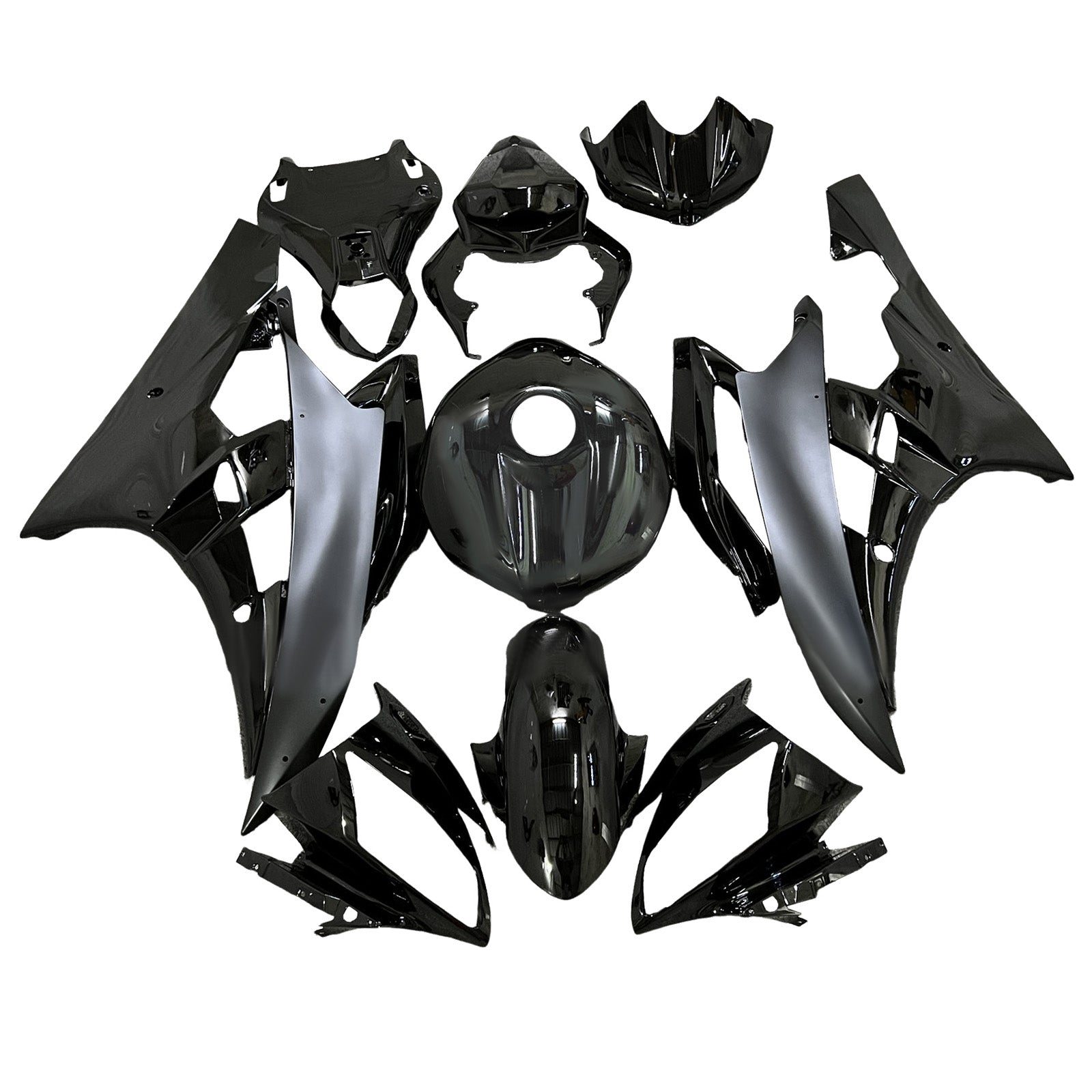 Amotopart 2006-2007 Yamaha YZF-R6 Black Fairing Kit