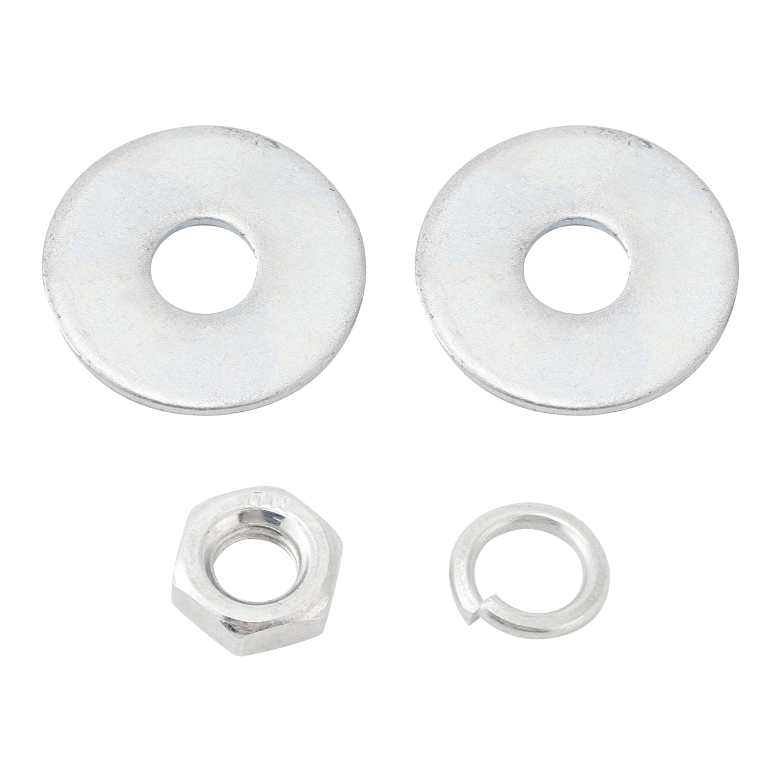 2 Custom SKULL License Plate Bolt Screw Silver Plastic Motorcycle Chopper Bobber