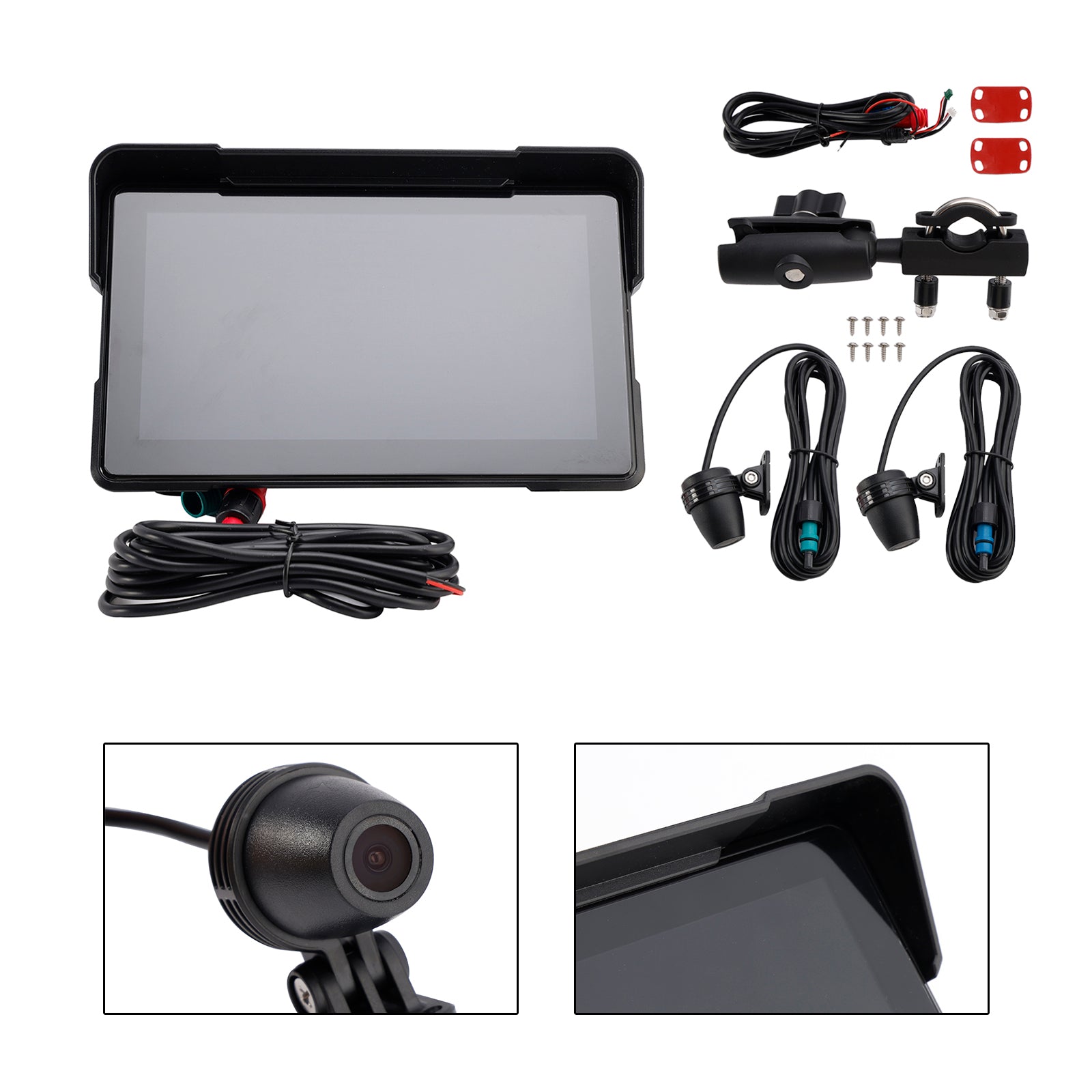 7 Inch Universal Recorder Dvr Carplay Touch Screen For Scooter Motorcycle
