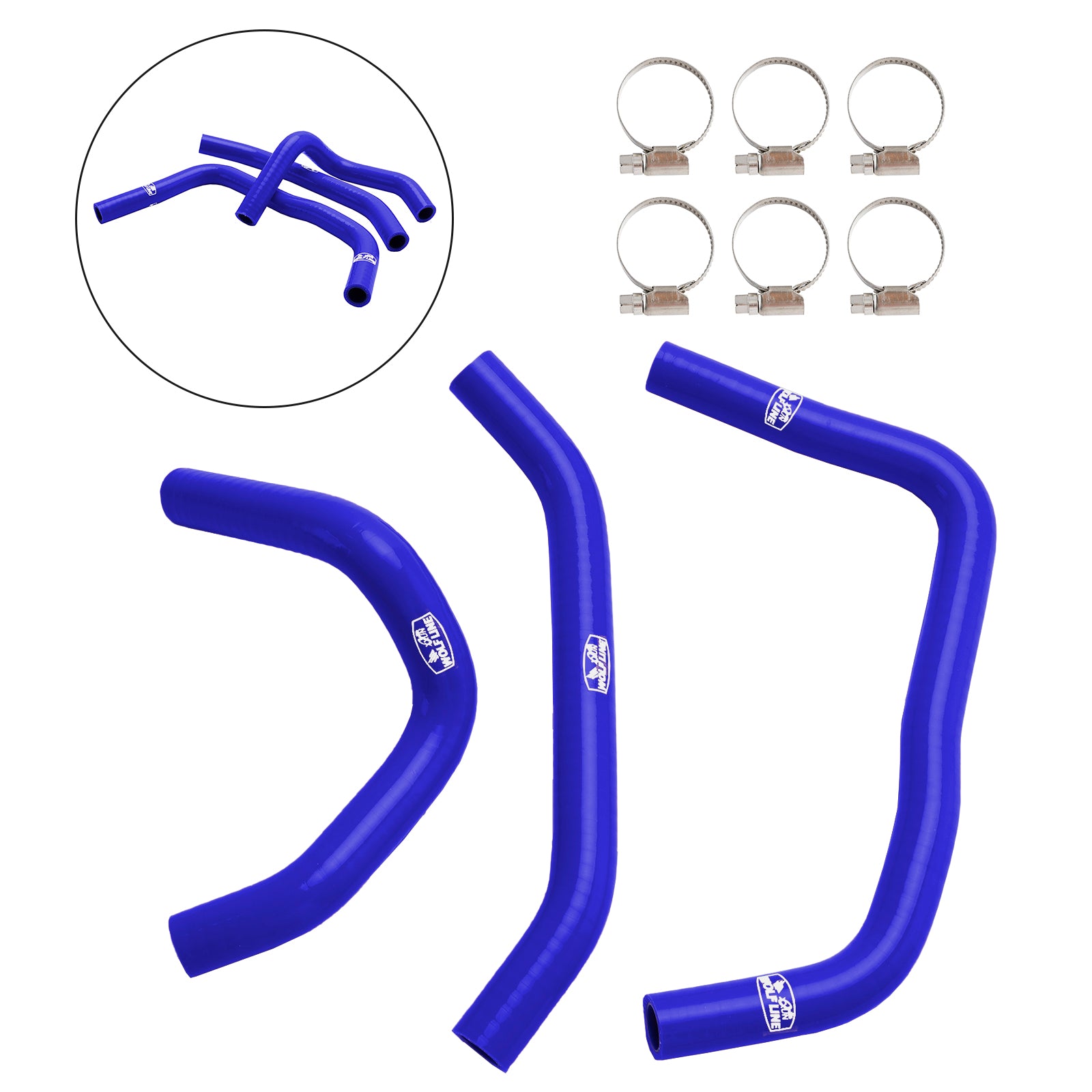 23-24 Kawasaki ZX4R ZX-4RR Silicone Radiator Coolant Hose Kit