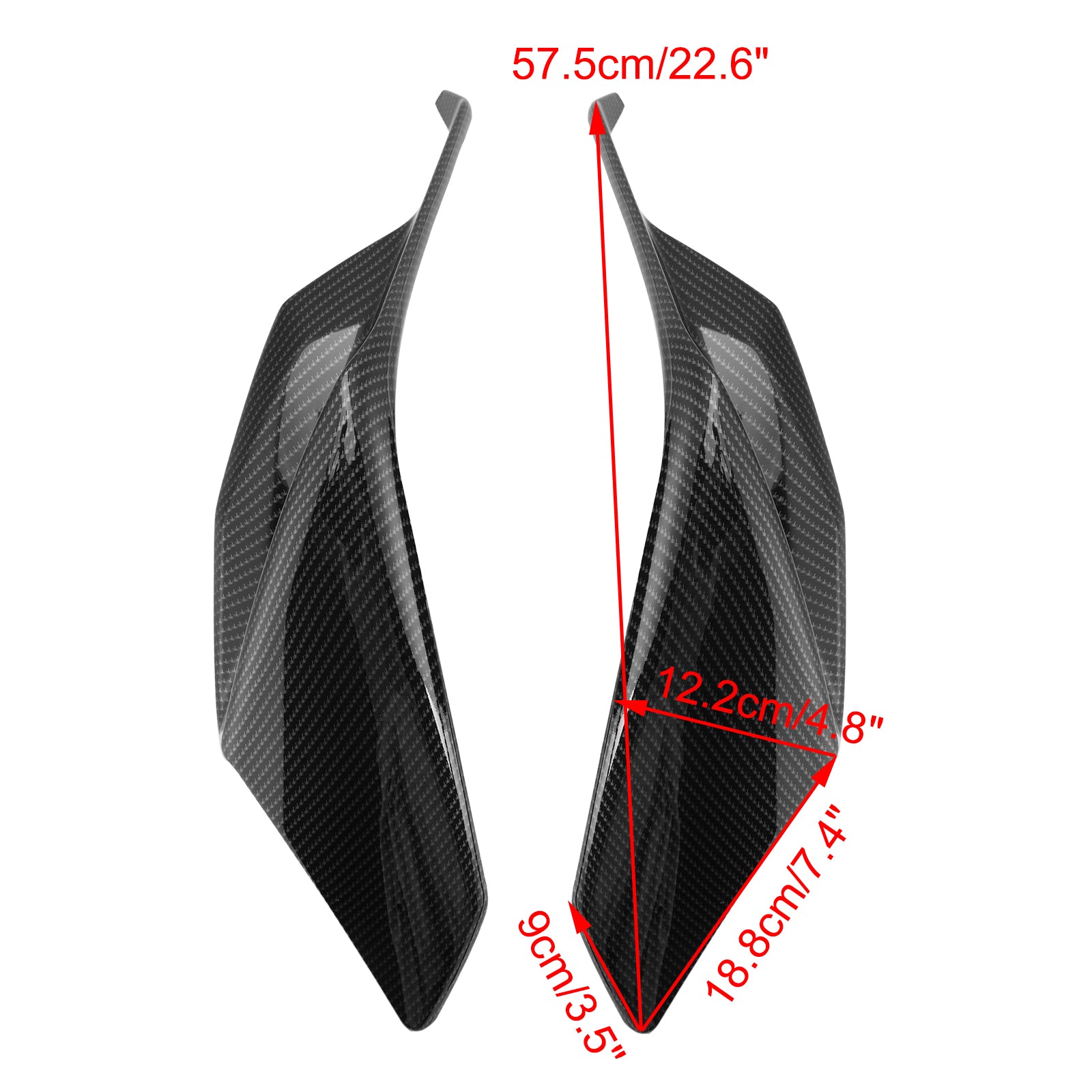 2021-2024 Aprilia RSV4 Air Deflector Spoiler côté camegage Kit Kit Kit