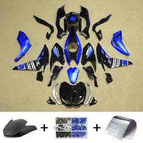 Amotopart 2014-2017 Z1000 Kawasaki Blue&Black Fairing Kit