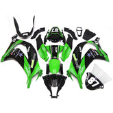 Kit carena Amotopart 2011-2015 Kawasaki ZX10R verde e nero Style3