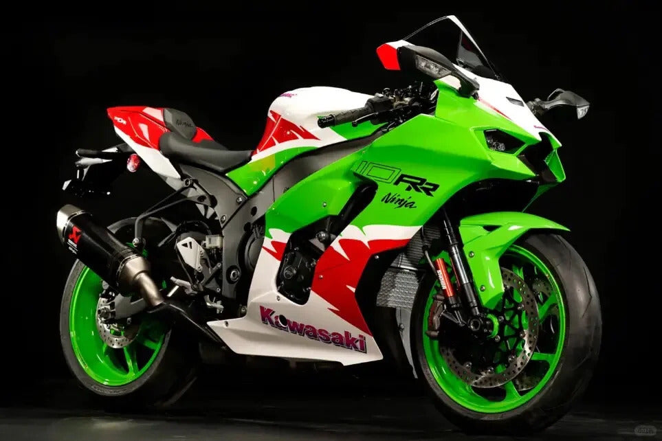 Amotopart 2021-2024 Kawasaki ZX 10RR ZX 10R Kit de carenado blanco verde rojo