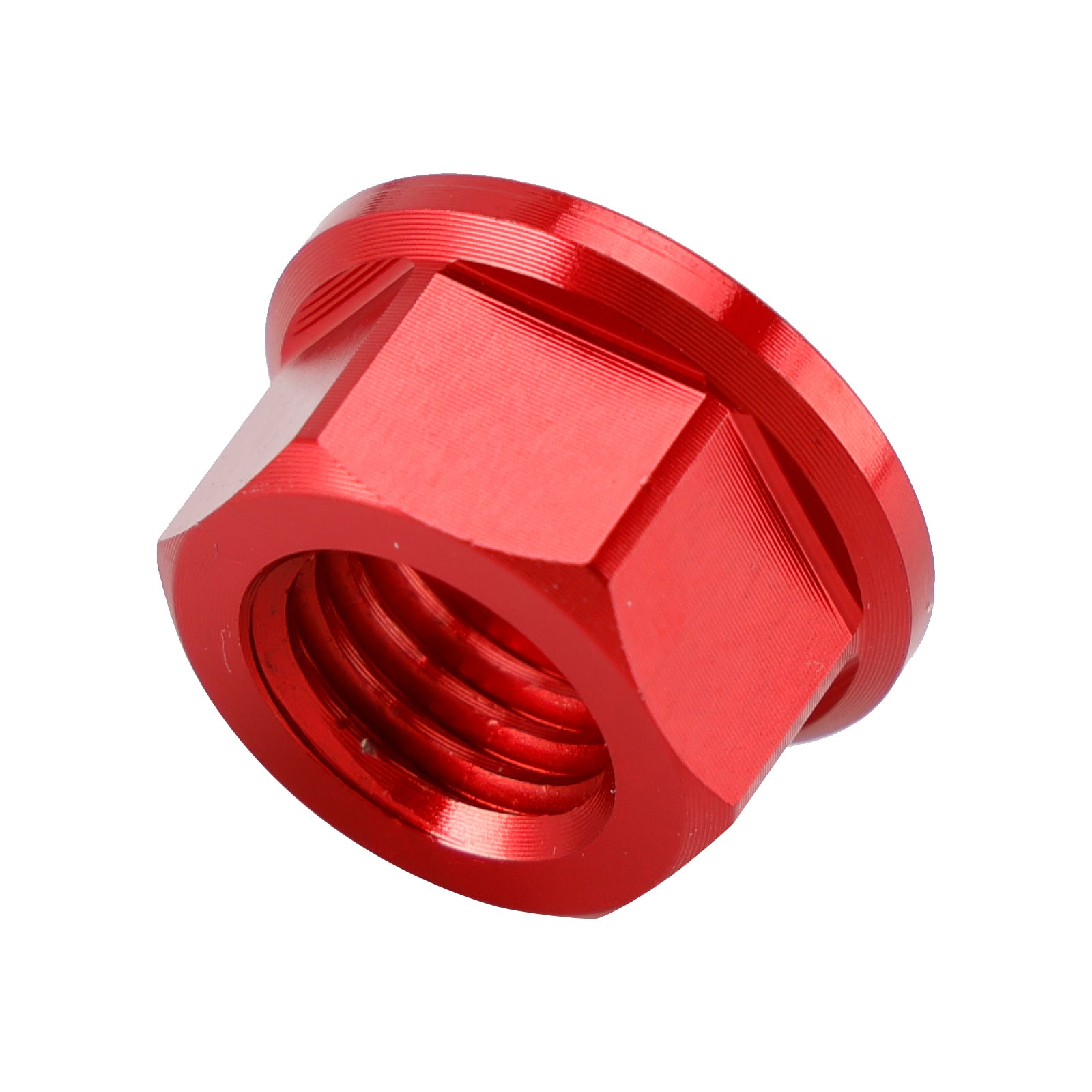 6 Pack Motorcycle Bike Aluminum Rear Sprocket Flange Nuts M10X1.5mm Red