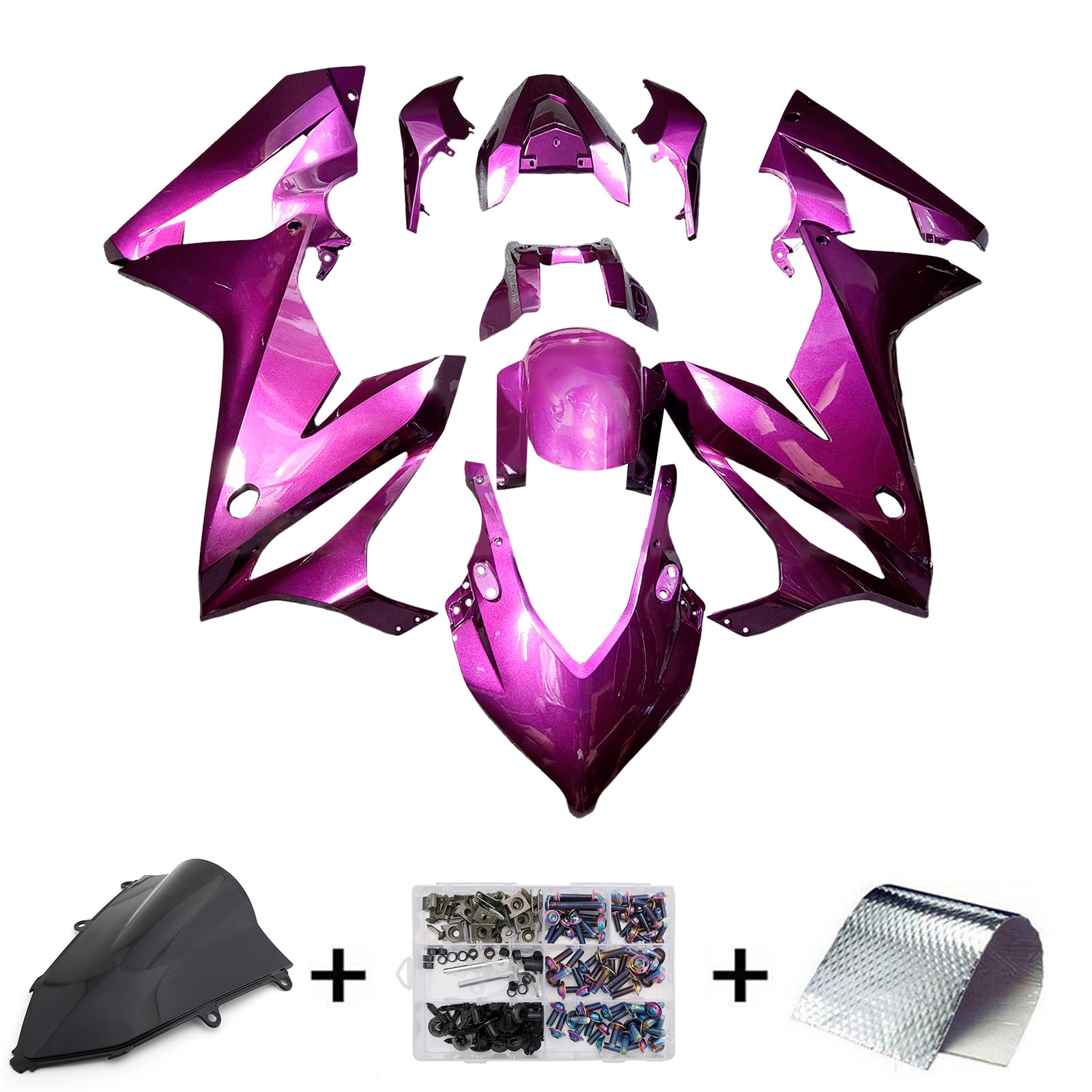 Amotopart 2019-2020  Honda CBR650R  Pink Fairing Kit