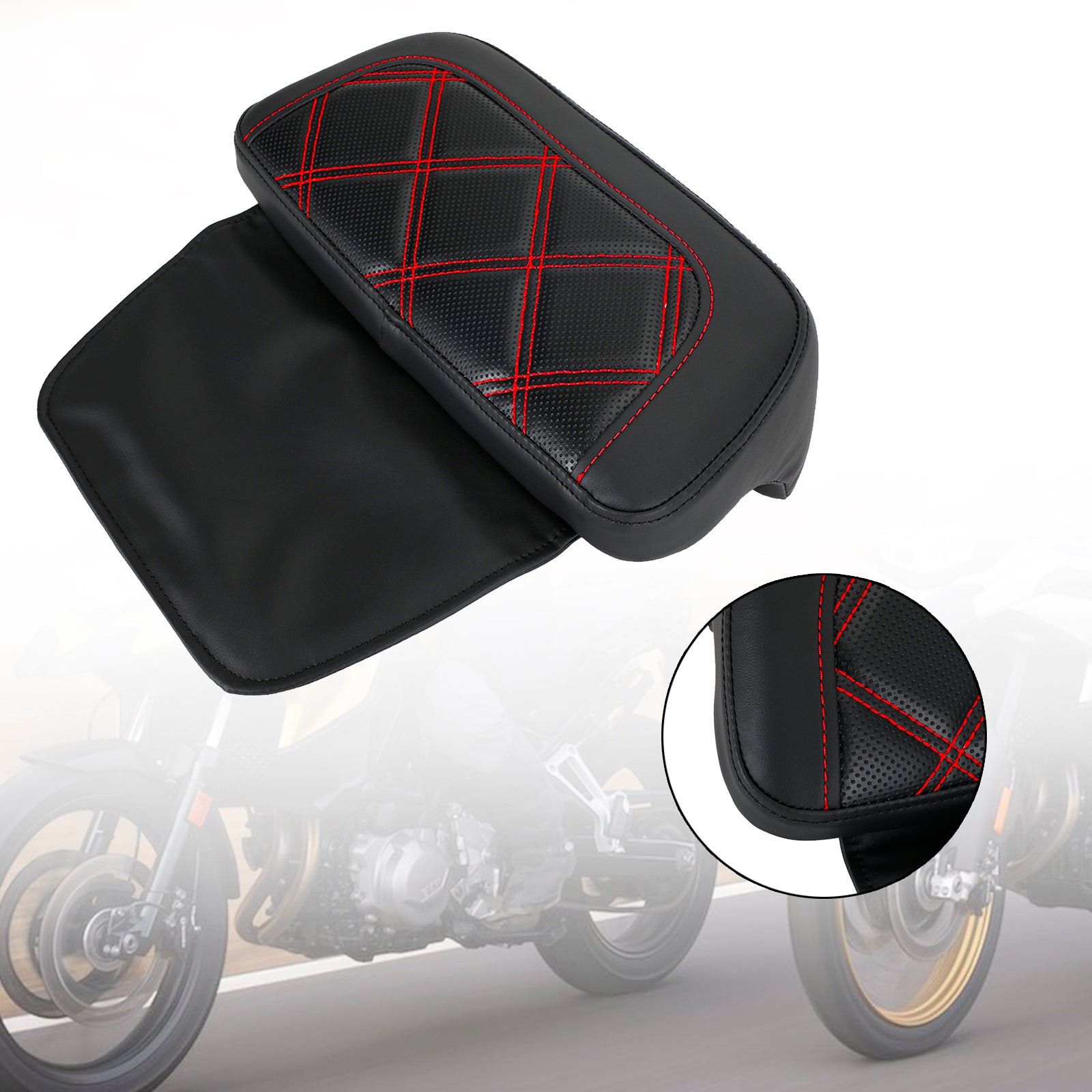 Chopped Pack Trunk Backrest Pad fit for Tour Pak Touring FL Road Glide 2014-Up