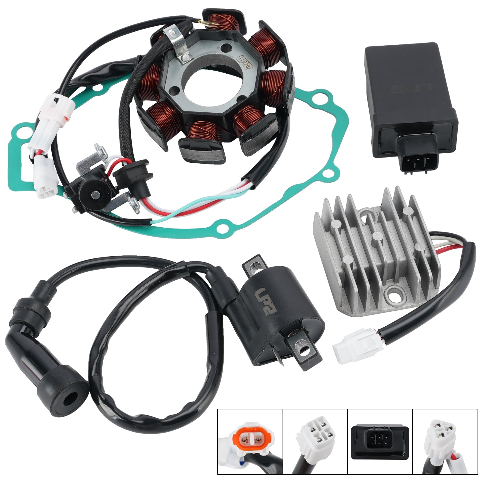 11-13 Yamaha YFM125 Raptor 125 Zündspule Stator CDI Box Regler Dichtung