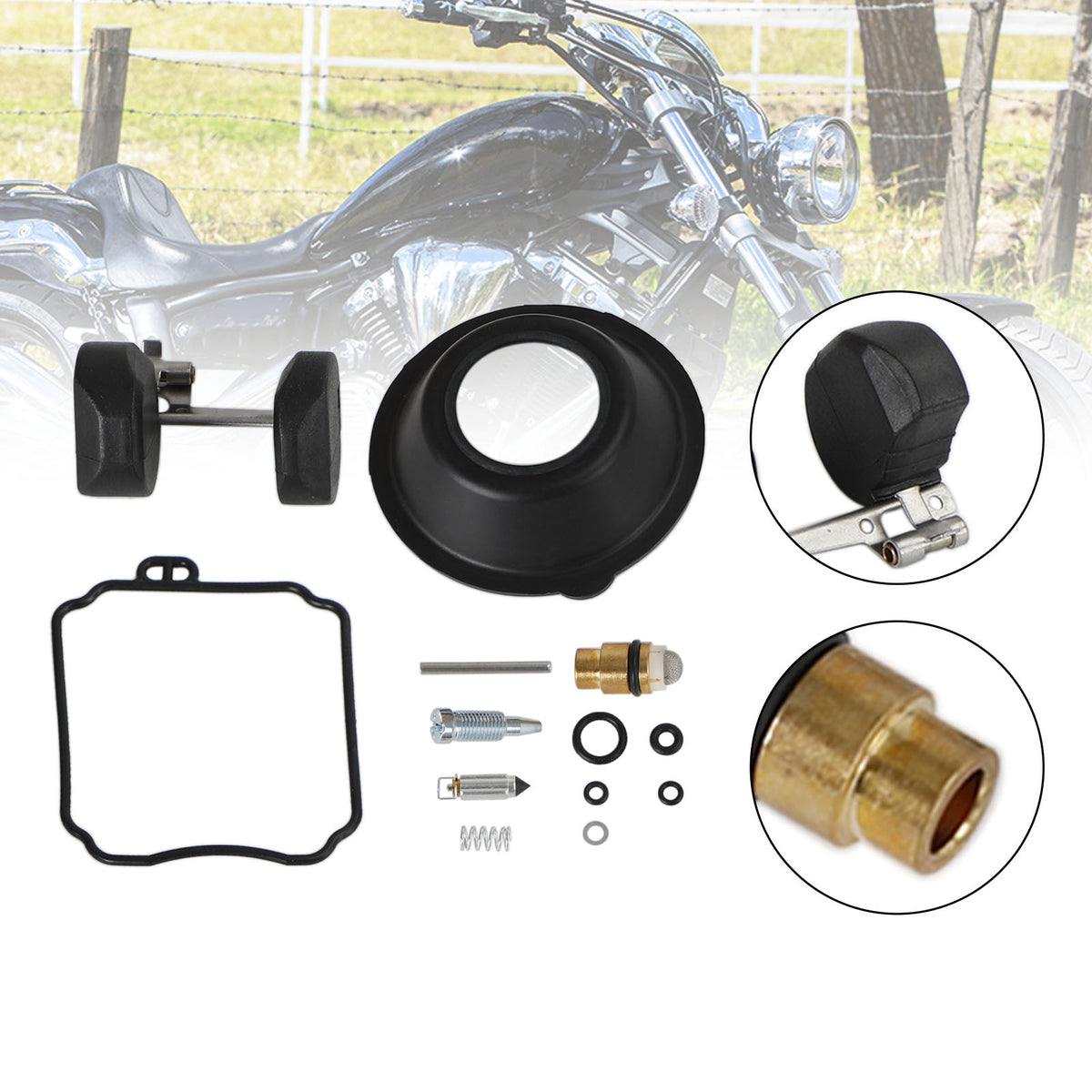 2x Yamaha XV250 Virago XVS650 V-STAR Carburetor Carb Rebuild Repair Kit