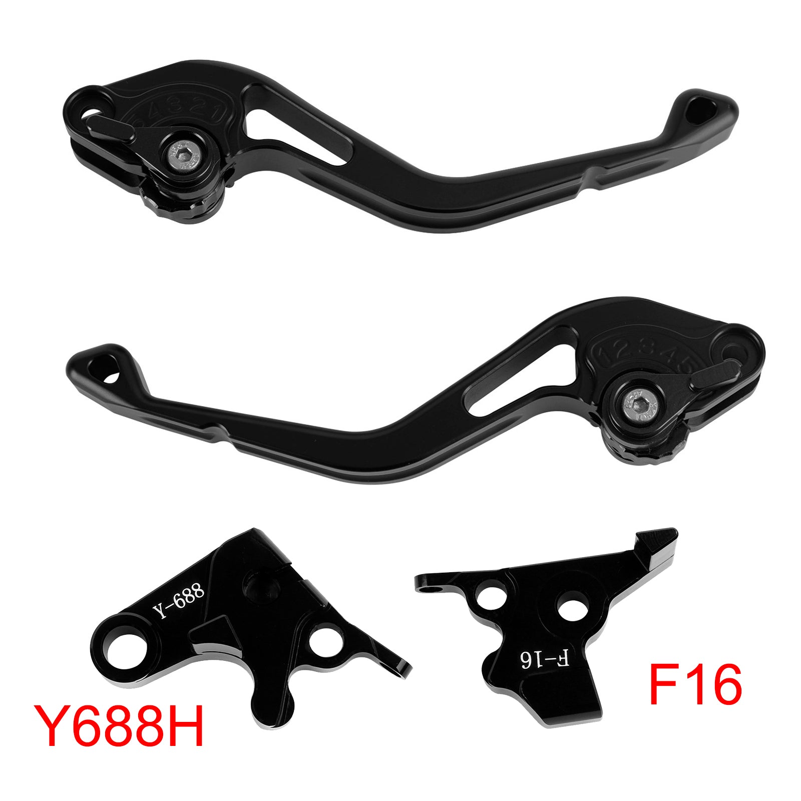 Yamaha FZ6 FAZER XSR 700 900 ABS Black NEW Short Clutch Brake Lever