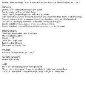 Edelstahl-Scheinwerferschutzgitter für BMW G650GS Sertao 2011–2017