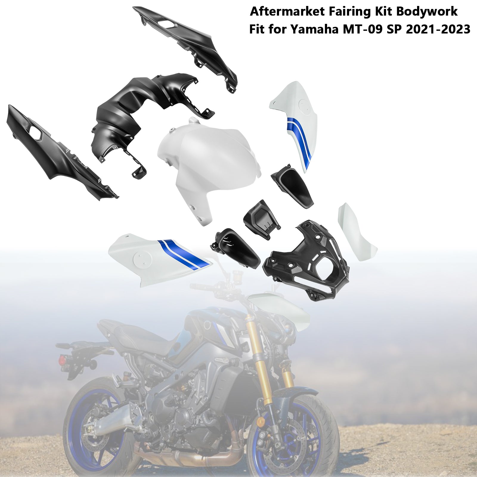 Amotopart 2021-2023 Yamaha MT 09 Verkleidungssatz