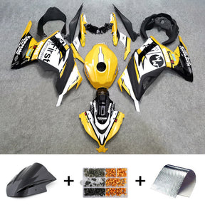 Amotopart 2013-2024 Kit carena Kawasaki EX300/Ninja300 bianco e giallo