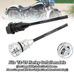 Tappo del tappo del serbatoio dell'astina di livello dell'olio Softail Breakout Fat Boy 114 Street Bob 18-22