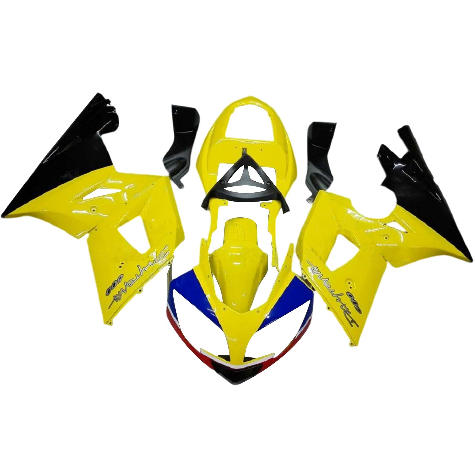 Amotopart 2002-2005 Triumph Daytona 600 650 Yellow&Black Fairing Kit