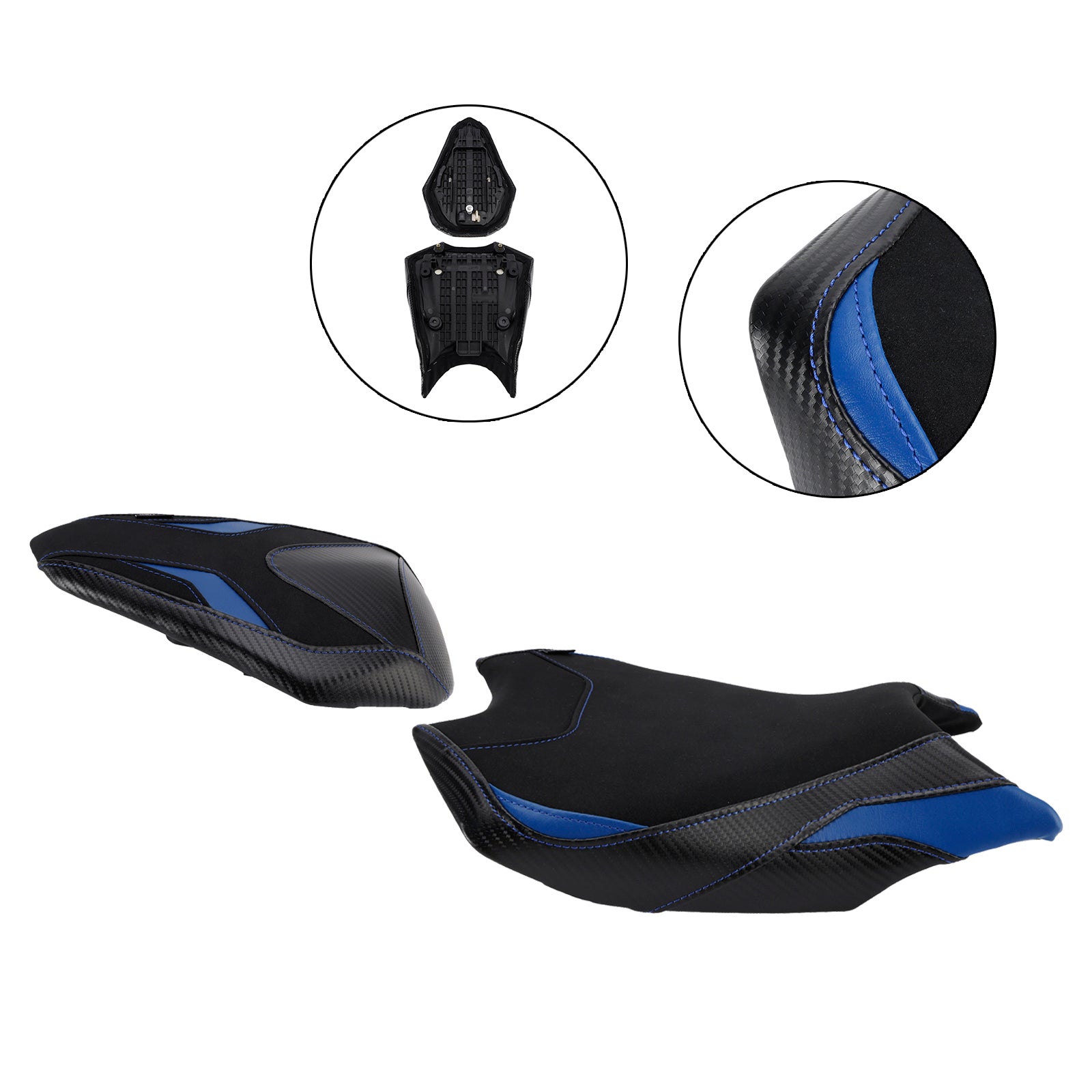 2017-2024 Honda Cbr250Rr Lower Front W/ Rear Seat Driver Pillion Blue