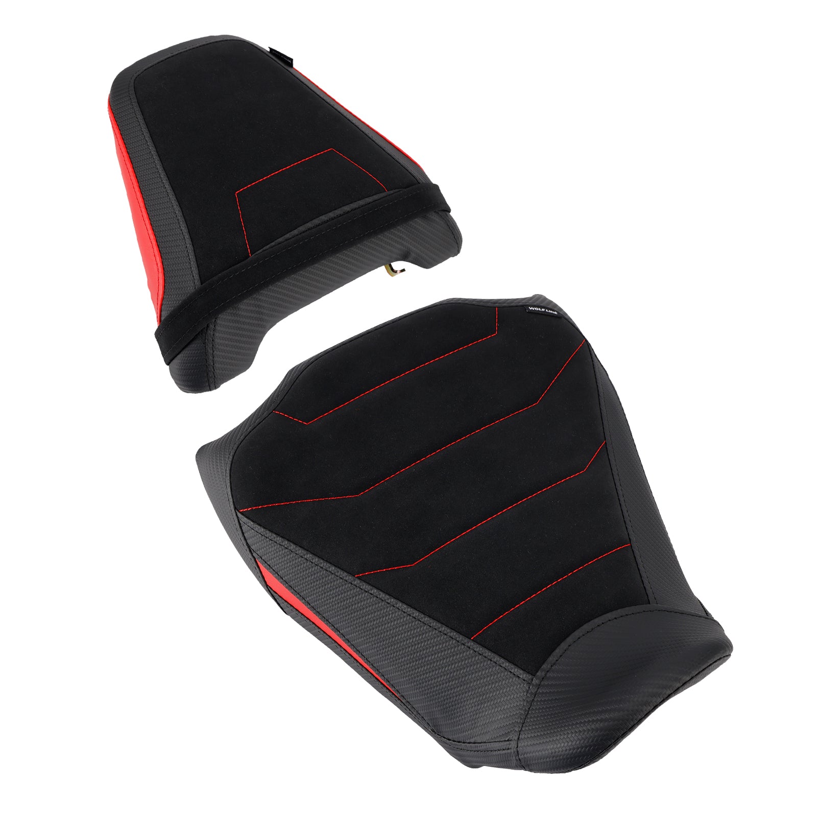 2024-2025 Honda Cb650R Cbr650R Front&Rear Raider Passenger Cushion Kit Red2