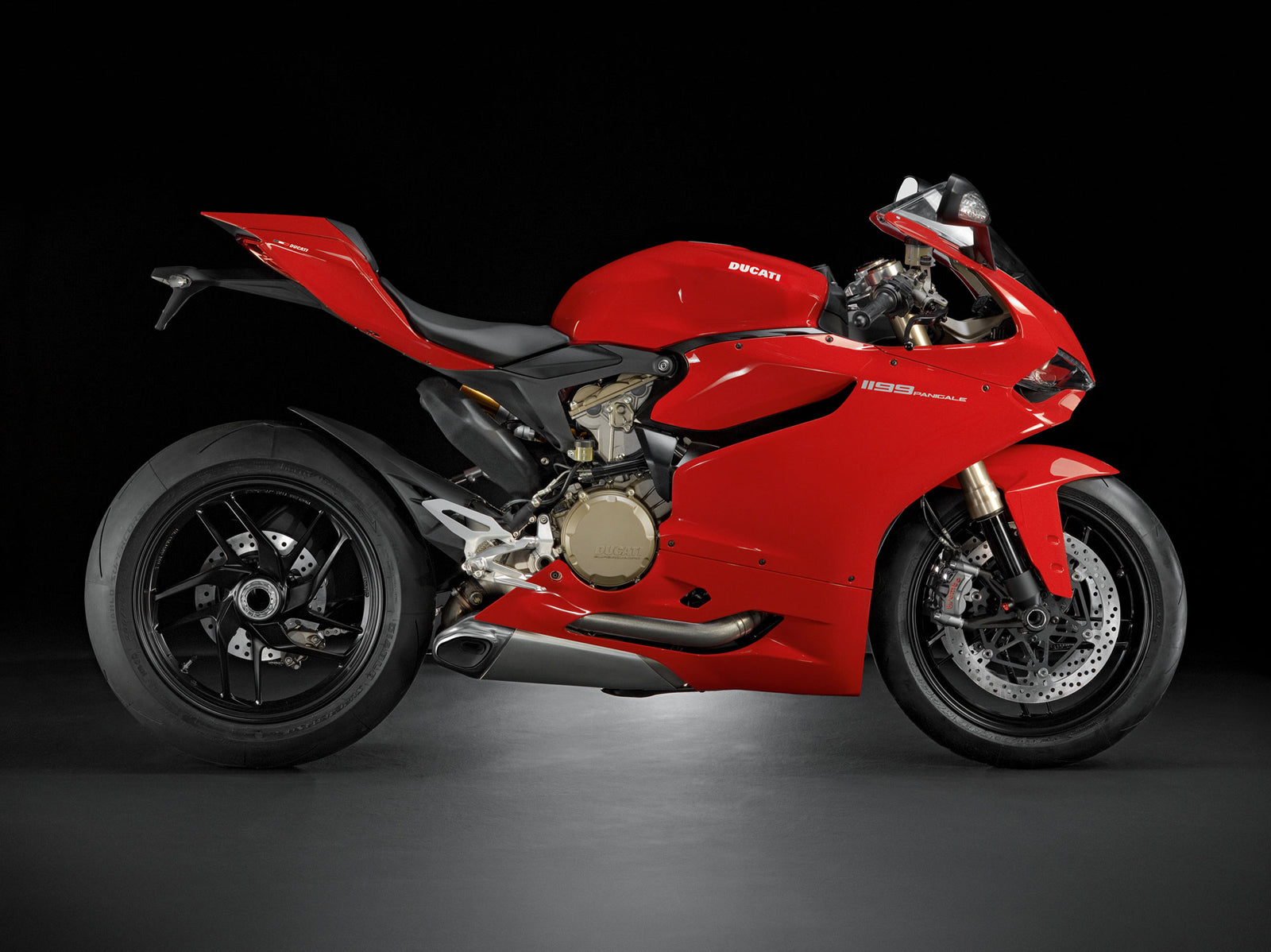 Amotopart 2012-2015 1199/899 Ducati Rojo Estilo 1 Kit de carenado