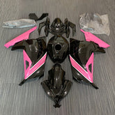 Amotopart 2013-2024 Kawasaki EX300/Ninja300 Kit carena nero e rosa