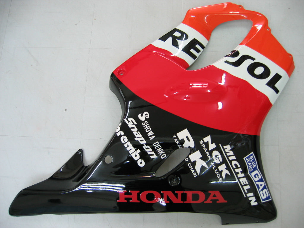 Amotopart 2004-2007 Honda CBR600 F4i Kit de carenado Repjol rojo y naranja