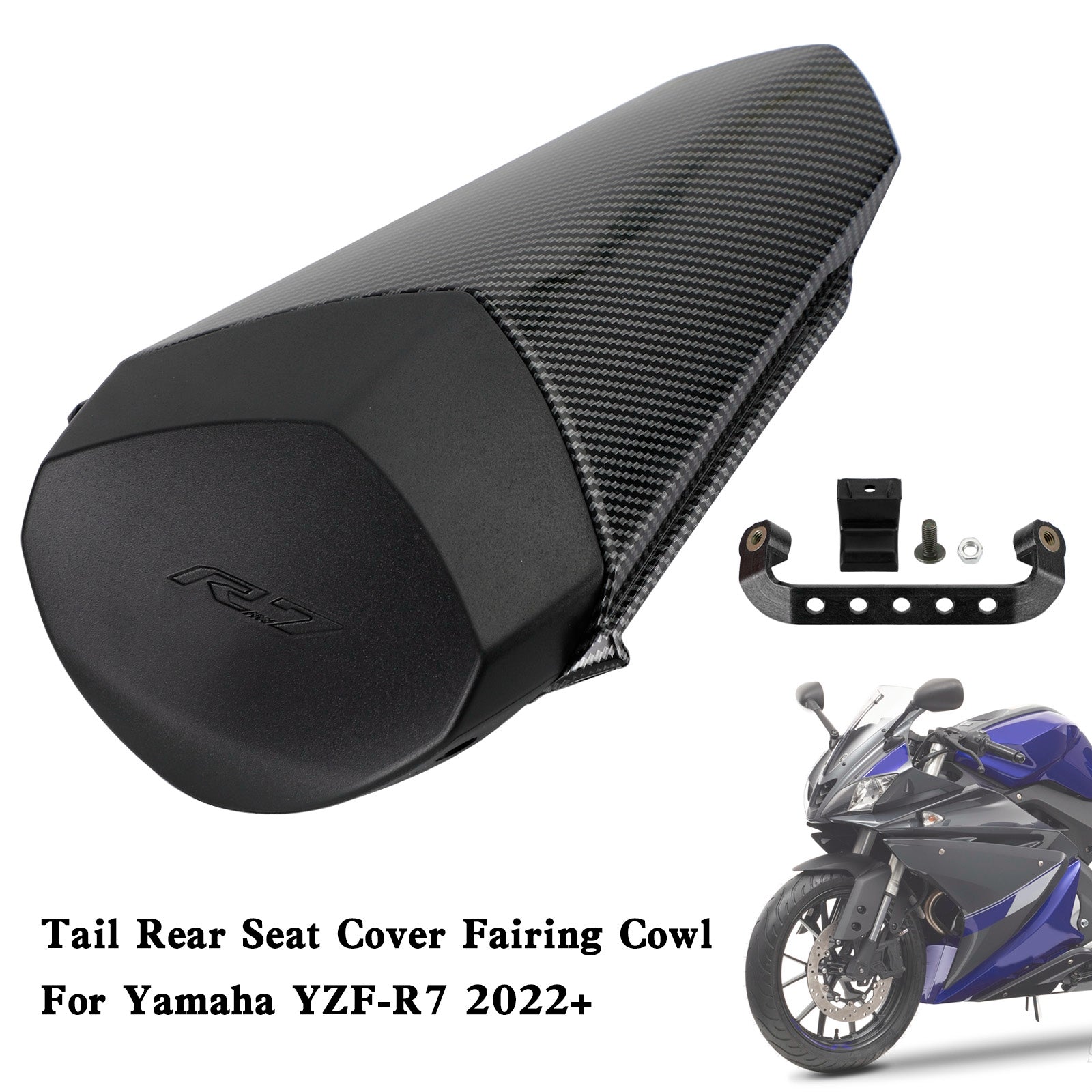 22-23 YAMAHA YZF R7 Tail Rear Seat Cover Fairing Cowl