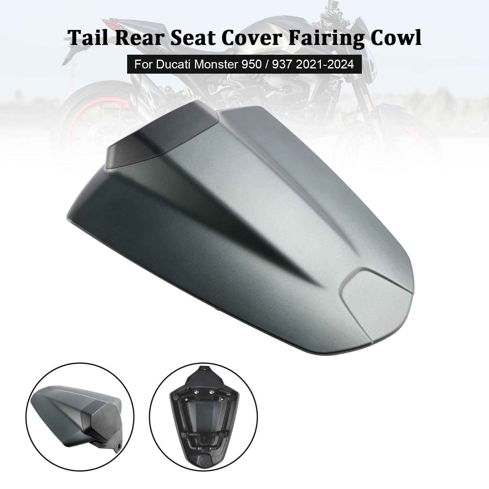 21-24 Ducati Monster 950 937 Tail Rear Seat Cover Fairing Cowl