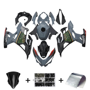 Amotopart 2018-2024 Kawasaki EX400 Ninja400 Black&Grey Fairing Kit