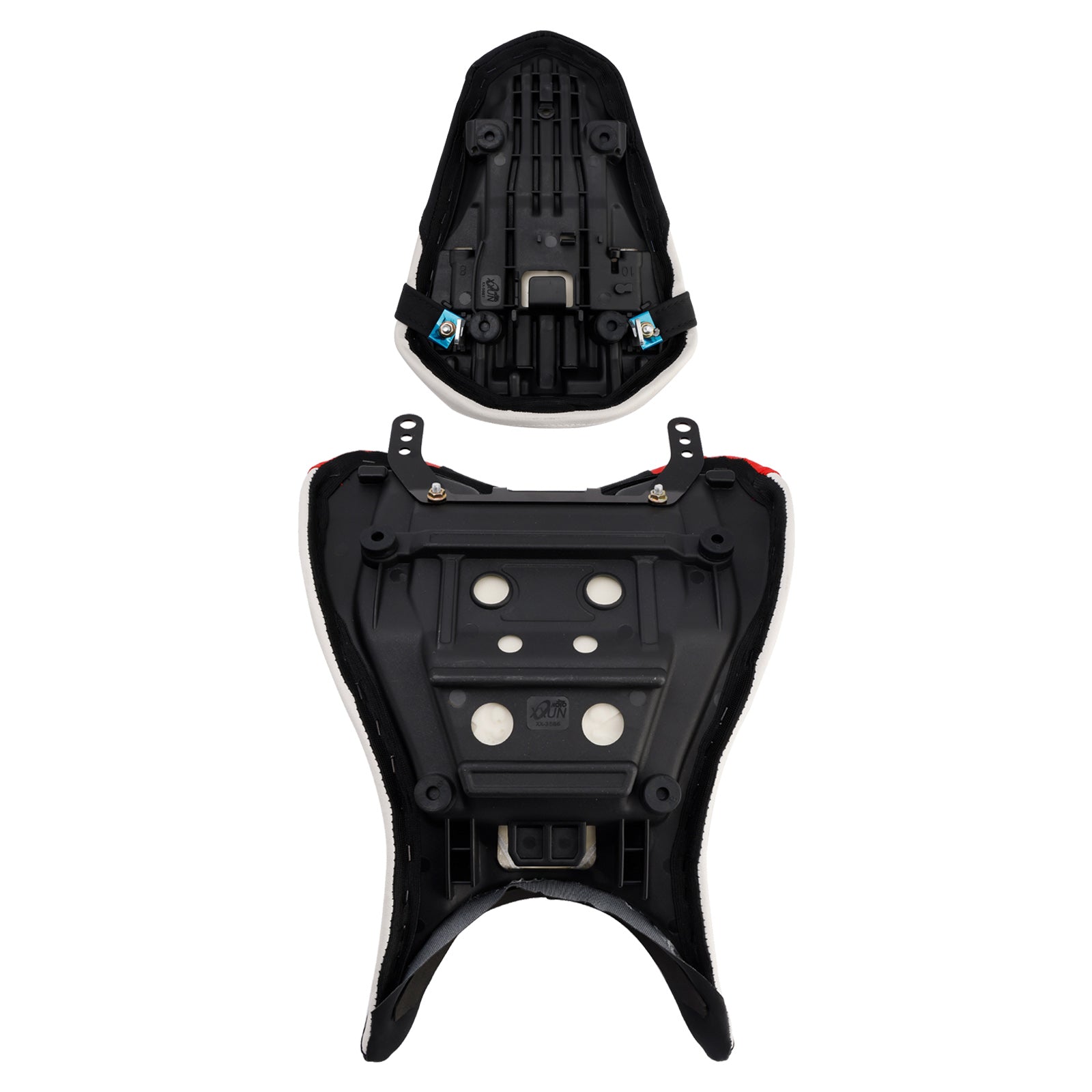 25 Yamaha Yzf-R3 Mt-03 Delantero Inferior Con Asiento Trasero Pasajero Del Conductor Blanco