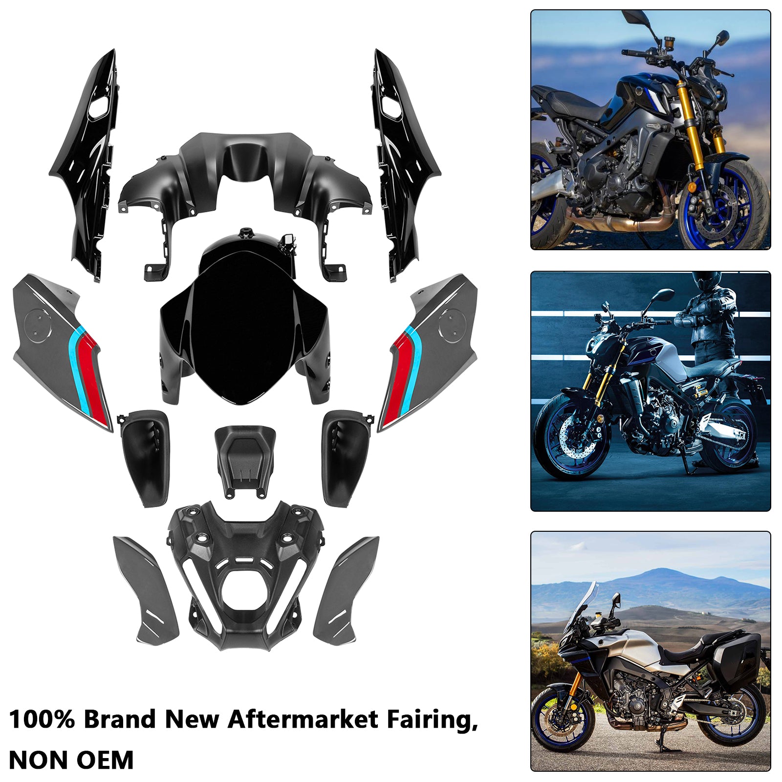 Amotopart 2021-2023 Yamaha MT 09 Verkleidungssatz