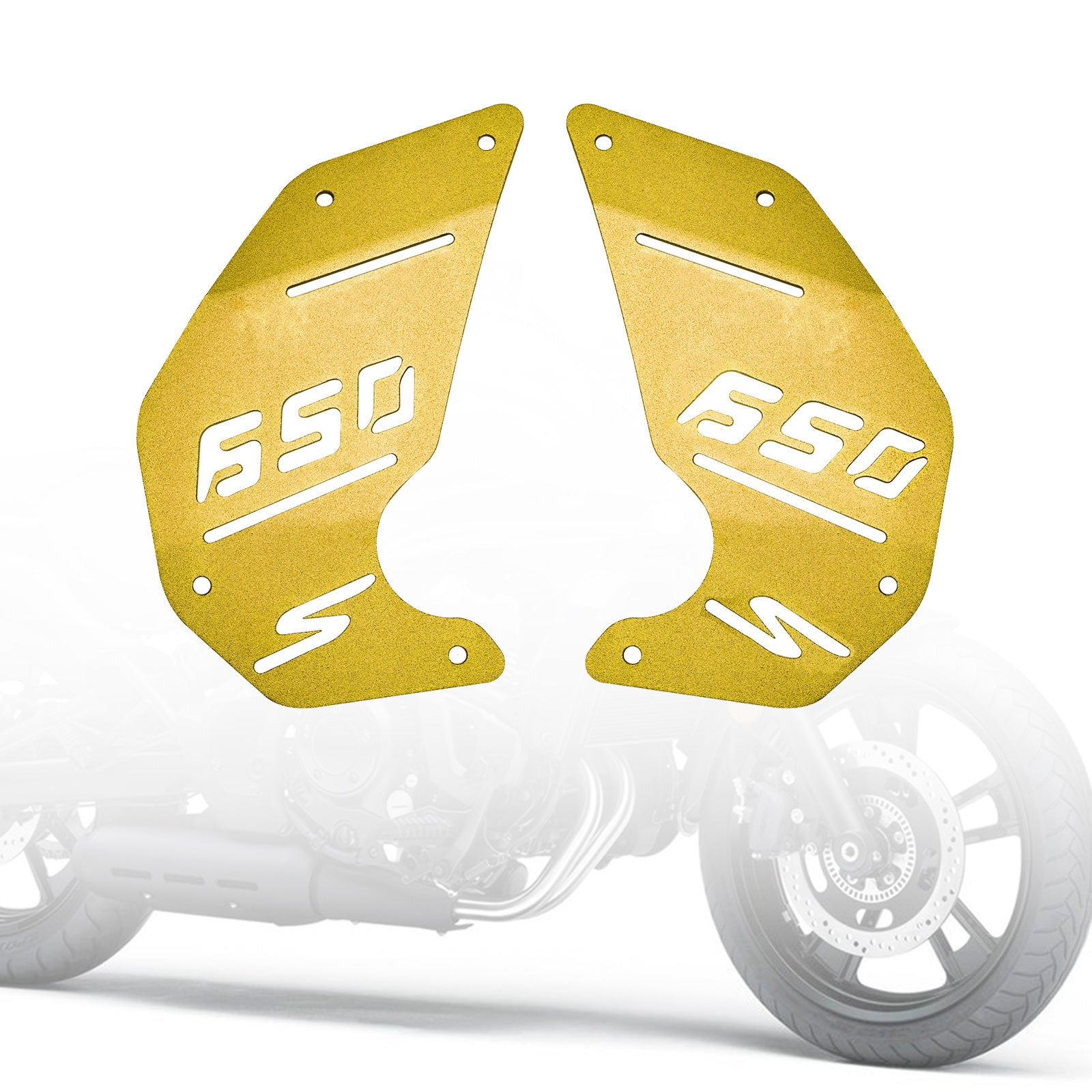 Engine Cover Plate Side Panel Gold For Kawasaki Vulcan S En650 Vn650 15-22 Cafe