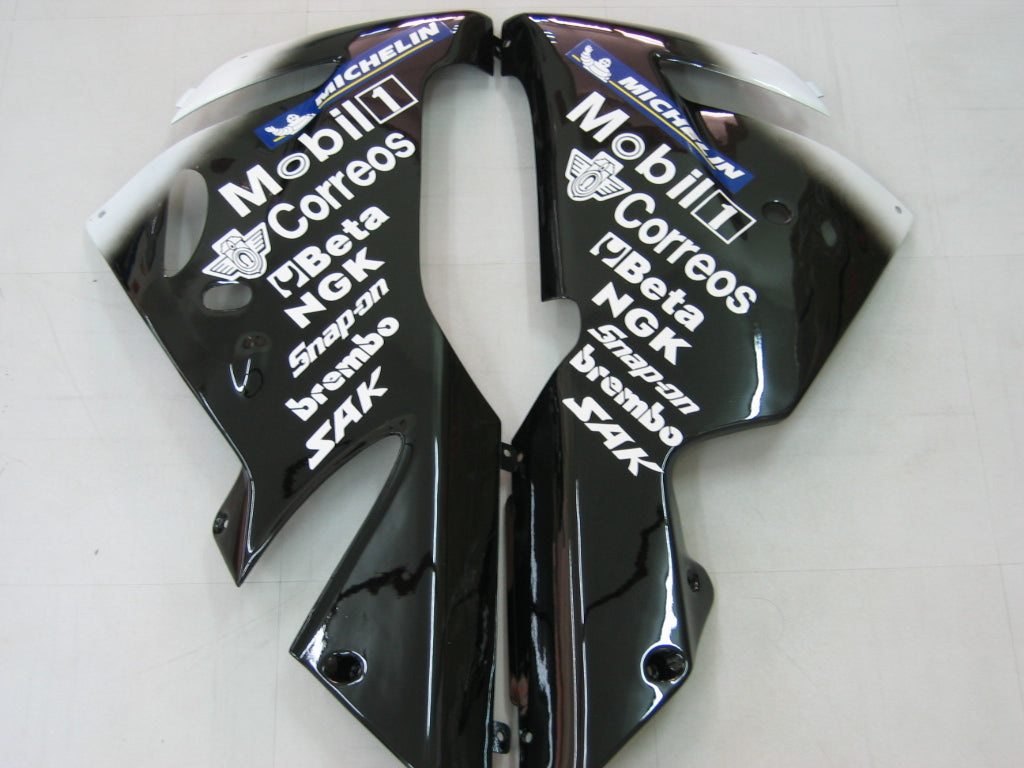 Amotopart 2004-2005 Kawasaki ZX10R White&Black with Logo Fairing Kit