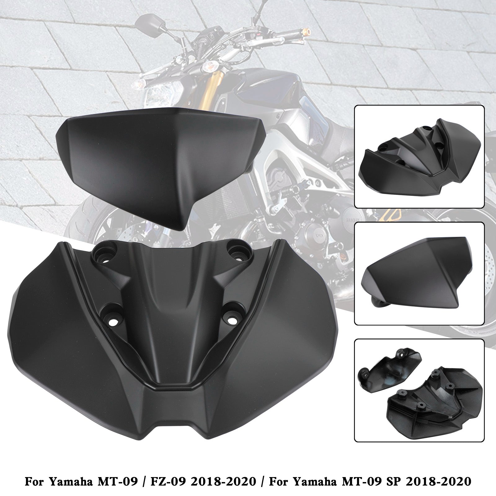 Headlight Fairing Windshield Cover For Yamaha MT-09 FZ09 MT-09 SP 2018-2020