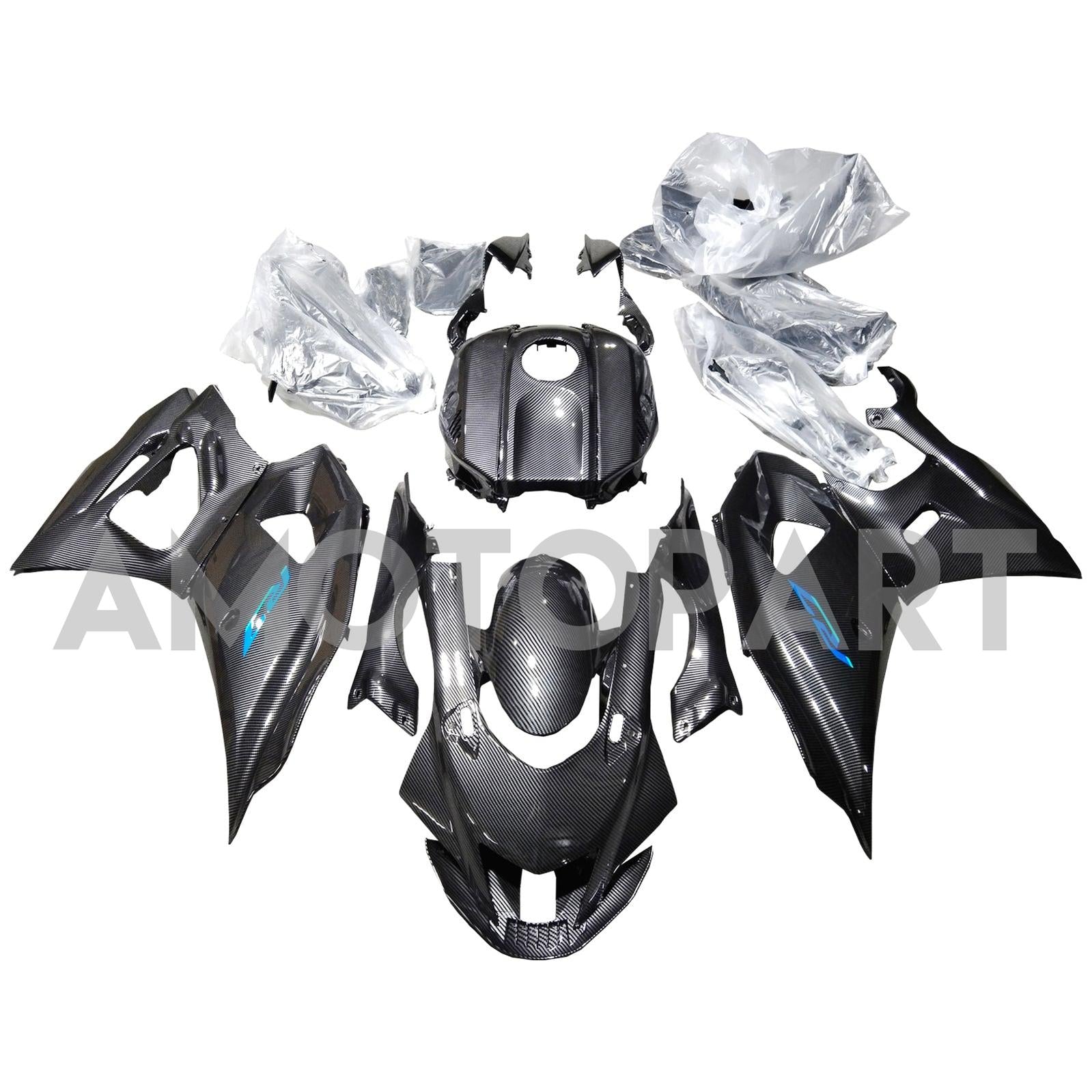 Amotopart 2021-2025 Yamaha YZF-R7 Black Fairing Kit