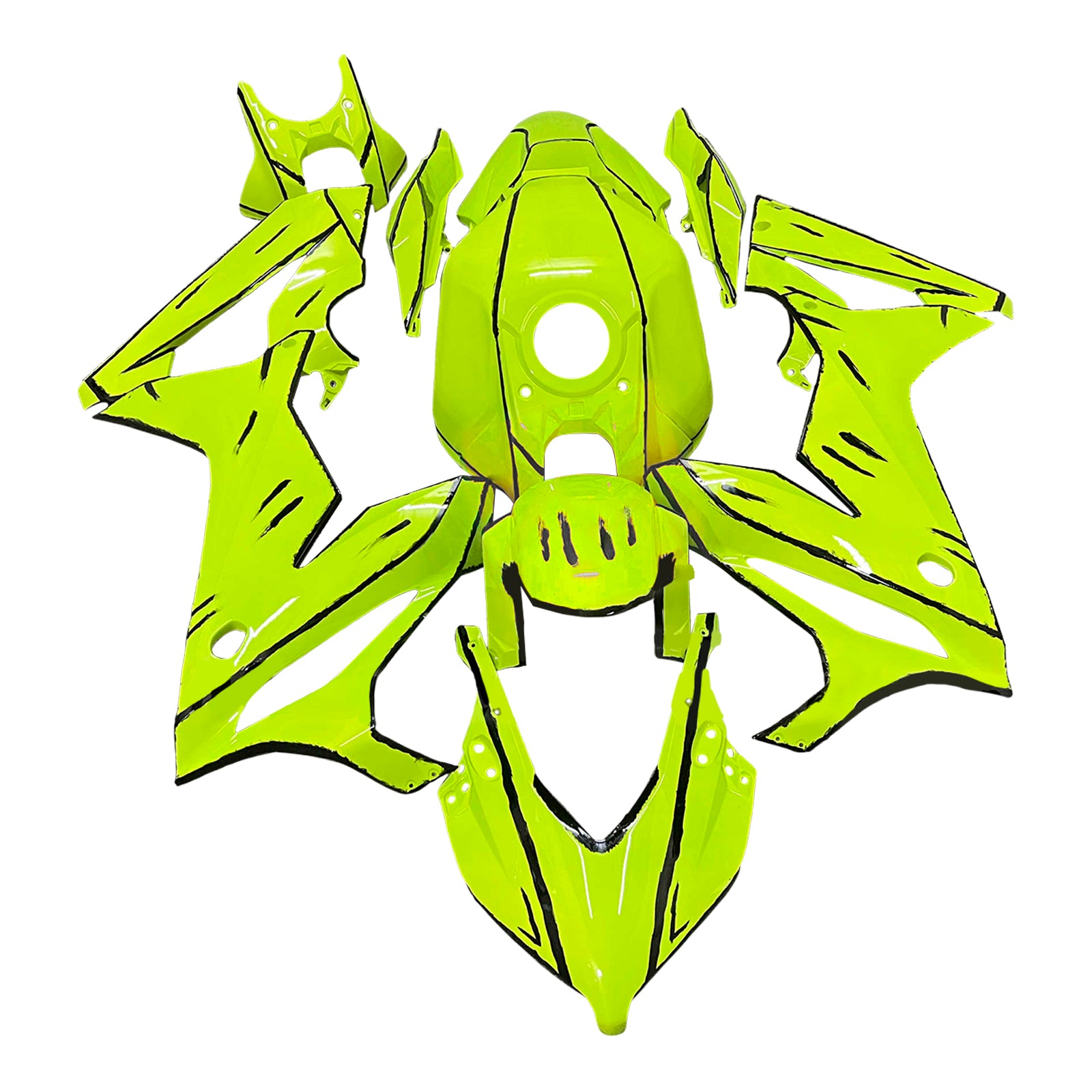 Amotopart 2019-2020 Honda CBR650R Green Fairing Kit