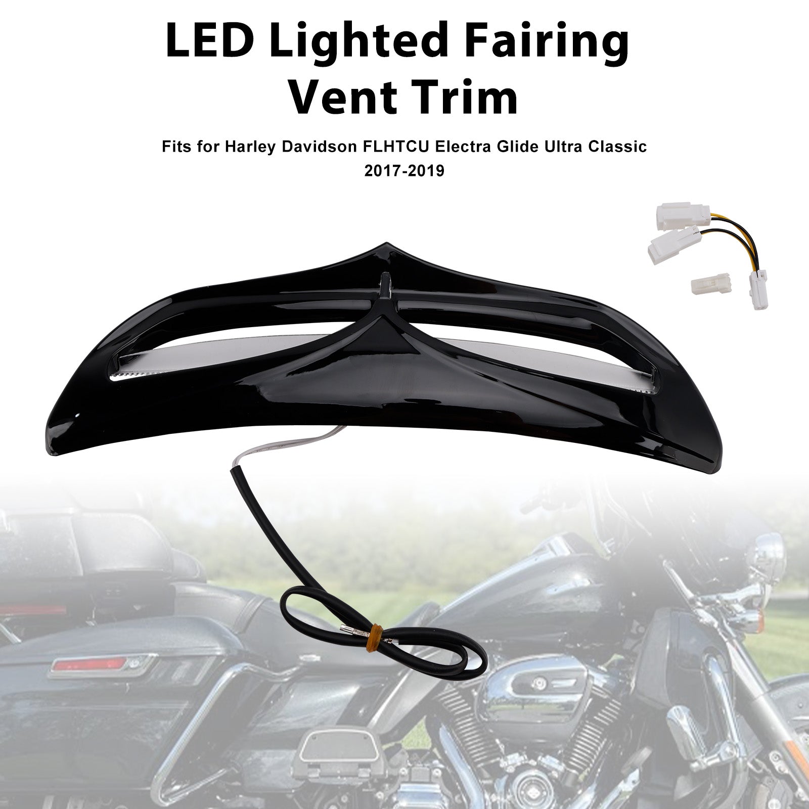 2014-2022 Electra Street Glide FLHTCU LED Lighted Fairing Vent Trim