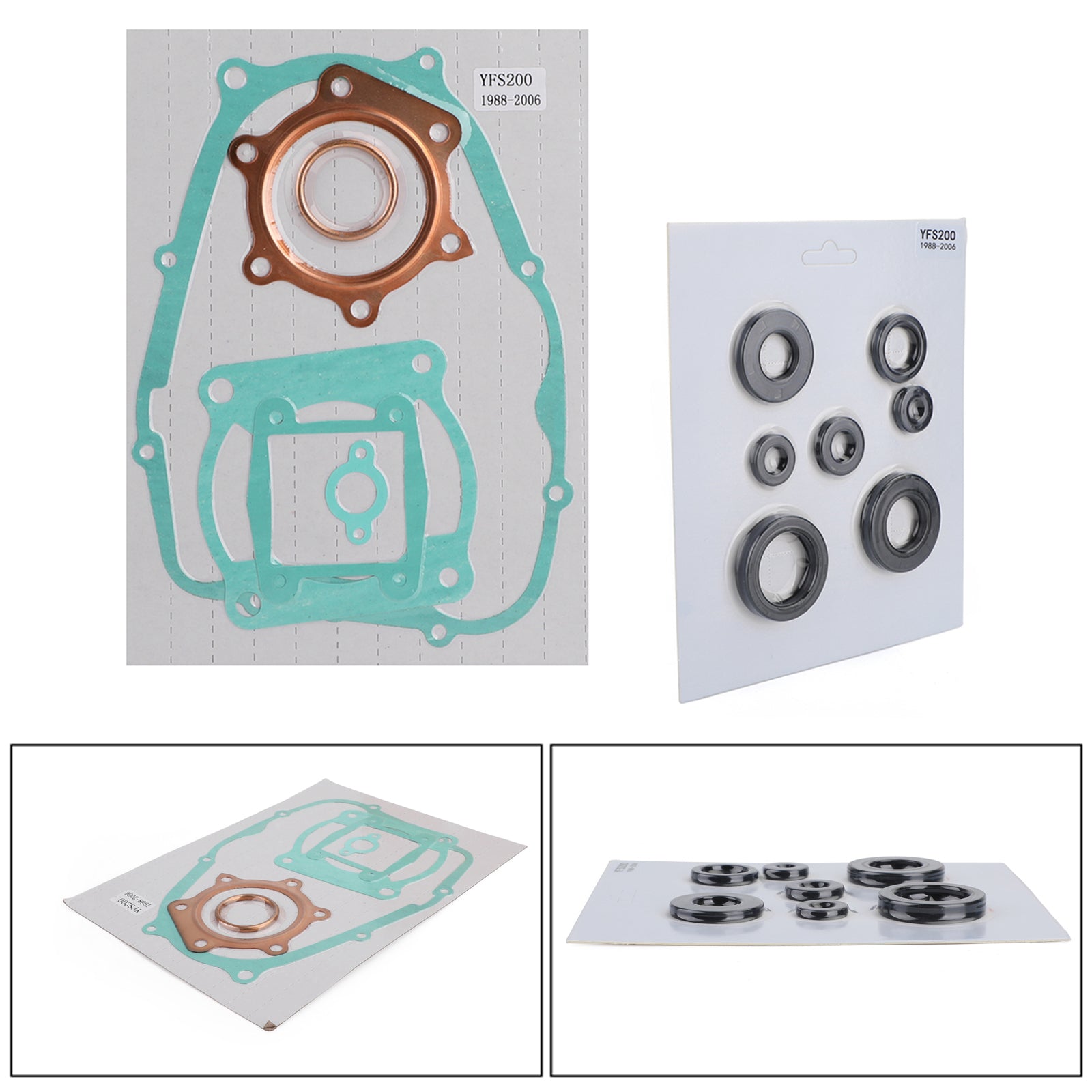 Top Gasket Kit Complete Set Fit for Yamaha Blaster YFS200 1988-2006 w/Oil Seals