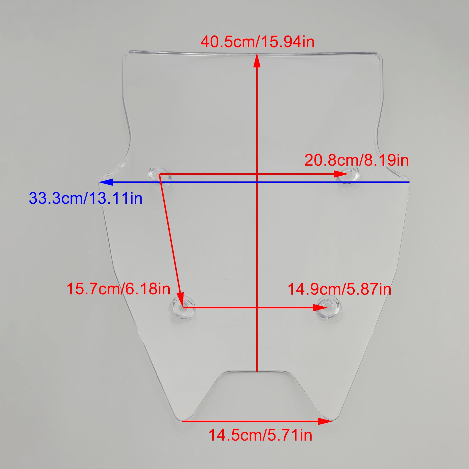 BMW R1200R 2015-2018 R1250RS 2019-2024 vindrutan vindruta