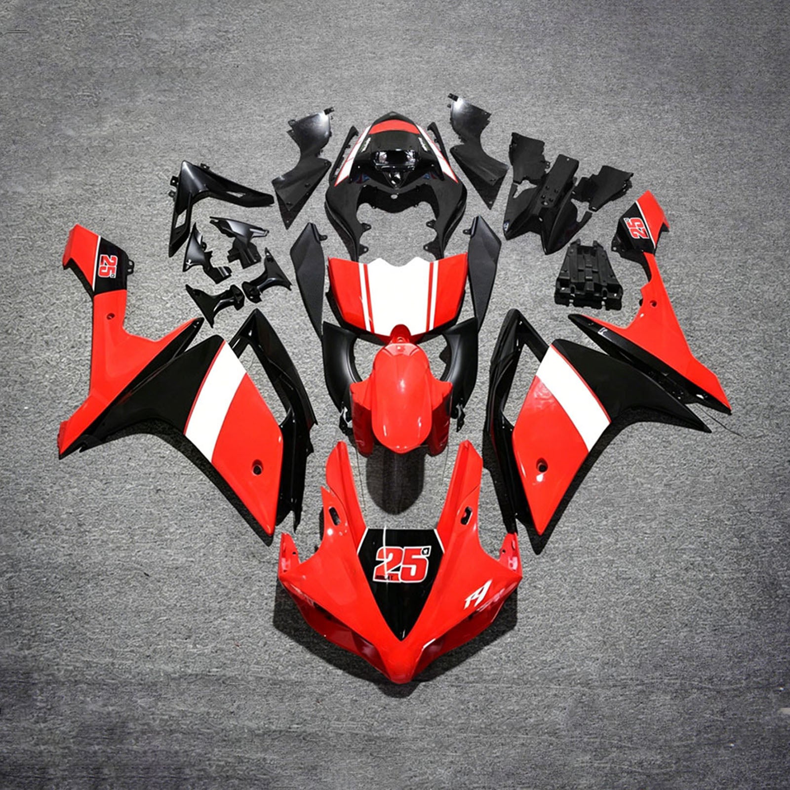 Amotopart 2007-2008 Yamaha YZF 1000 R1 Orange Fairing Kit