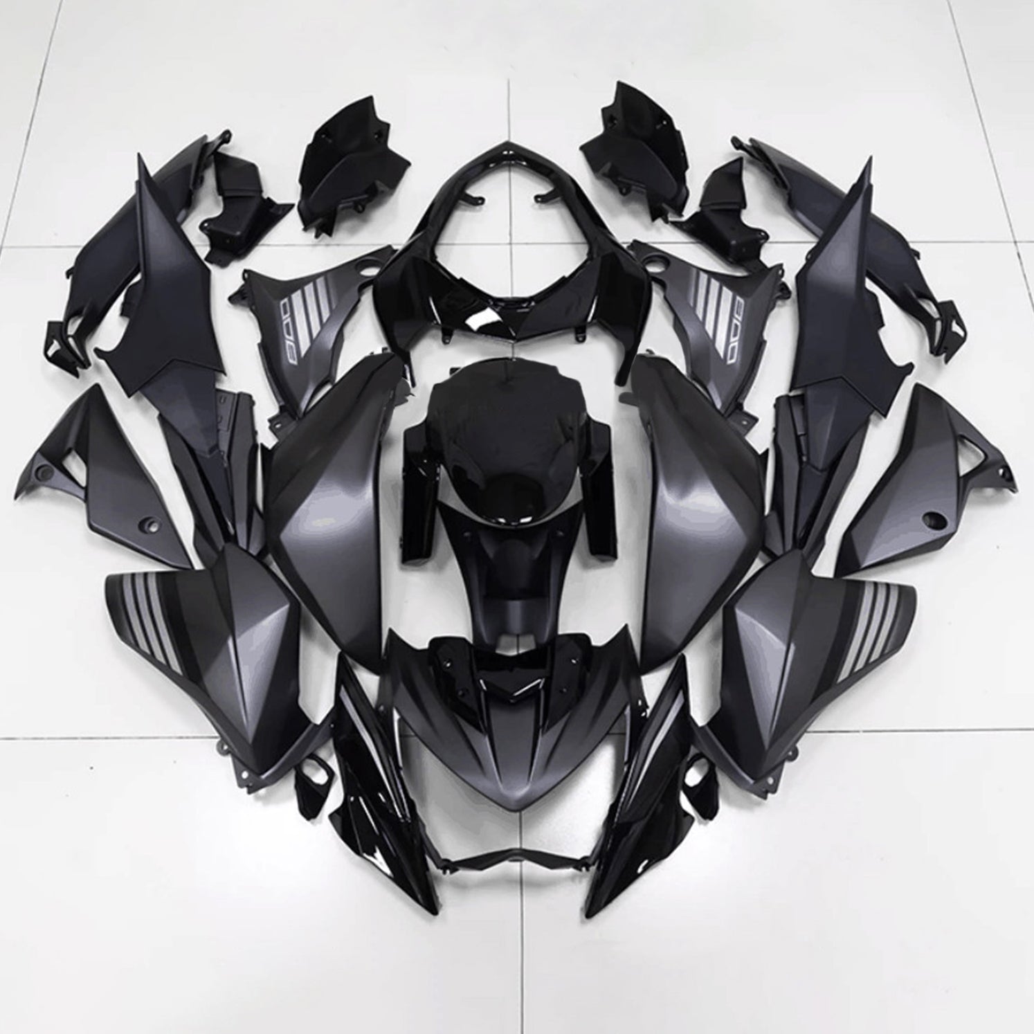 Amotopart 2013-2018 Kawasaki Z800 Matte Black Style1 Fairing Kit