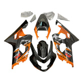 Amotopart 2004-2005 Suzuki GSXR 600/750 K4 Black&Orange Fairing Kit