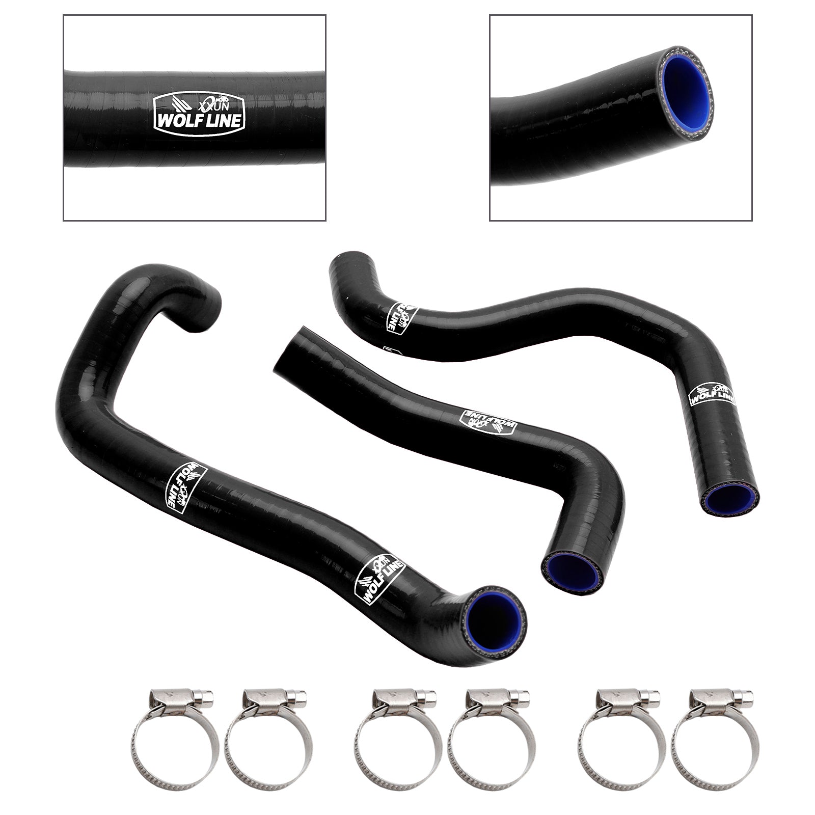 20-22 Street Triple 765 R RS Silicone Radiator Coolant Hose Kit