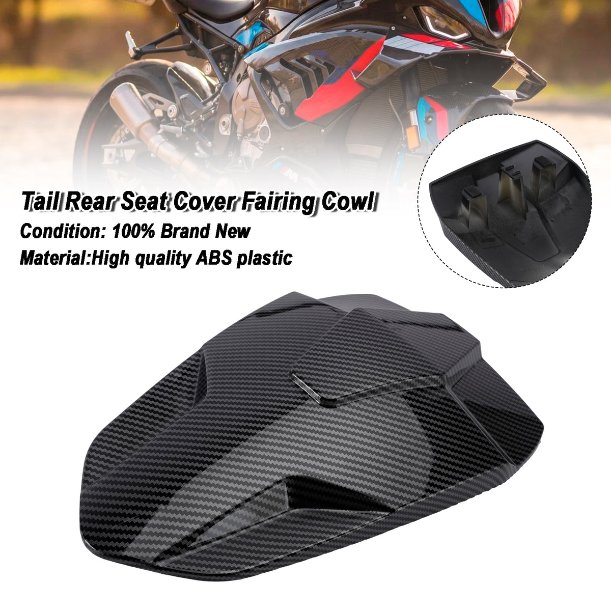 2023-2026 BMW S1000RR Rear Seat Cover Passenger Fairing Cowl