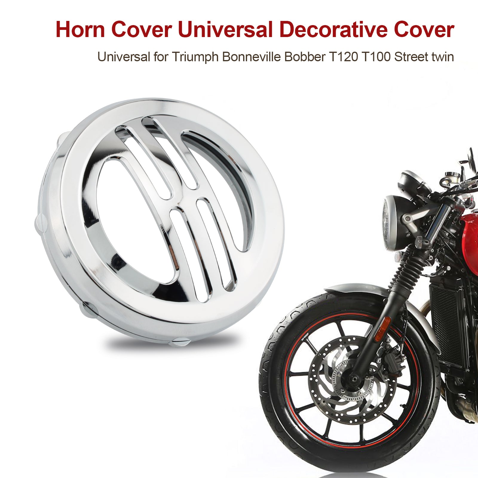 Bobber T120 T100 Street twin Horn Cover Universal Decorative Cover