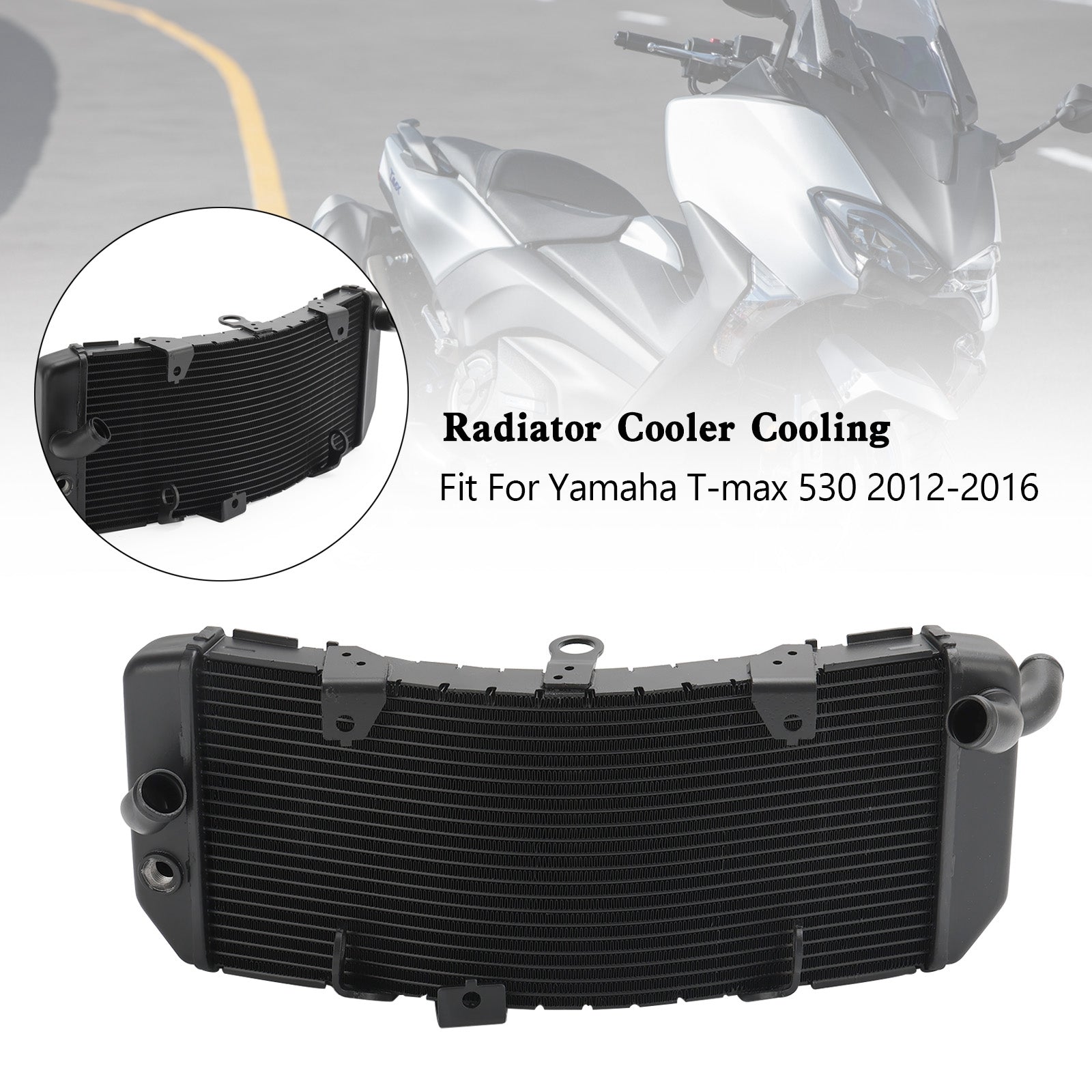 Enfriador de radiador de aluminio para Yamaha TMAX530 T-max 530 2012-2016