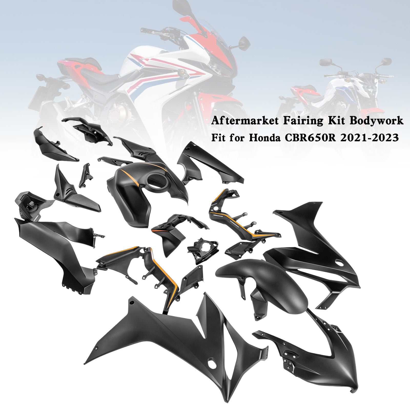 Colección de kits de carenado Amotopart 2021-2023 Honda CBR650R